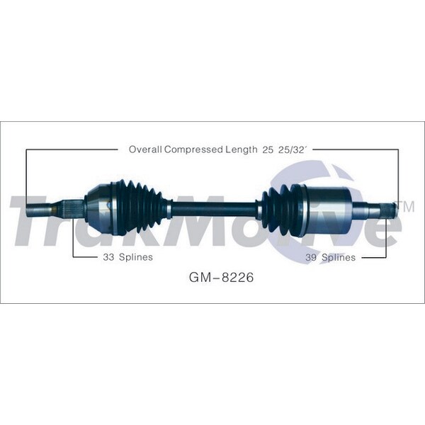 Surtrack Axle Cv Axle Shaft, Gm-8226 GM-8226 - main